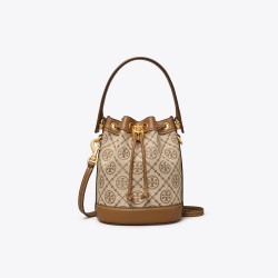 Women Tory Burch T Monogram Jacquard Mini Bucket Bag Hazel